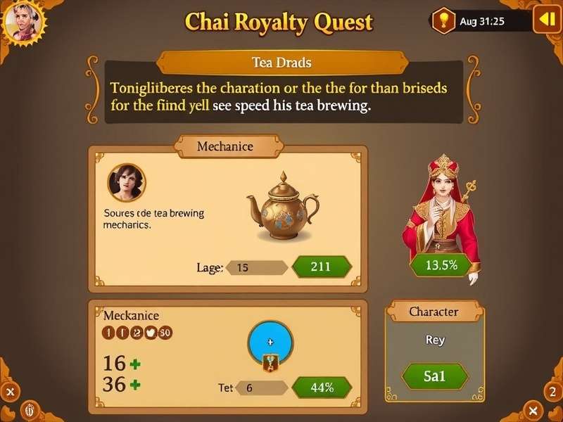 Chai Royalty Quest royal character interactions